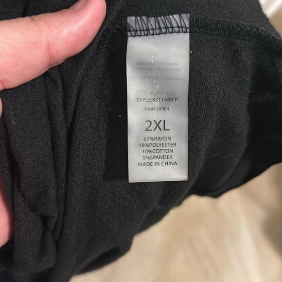 Mono b Open Front Longline Black Cardigan. Size 2XL NWT - Picture 3 of 4